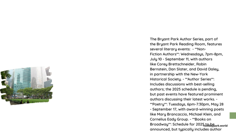 bryant park author series