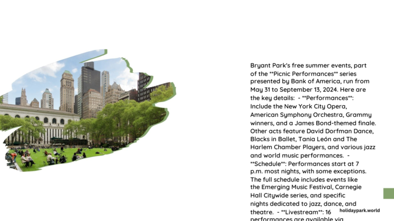 bryant park free summer events